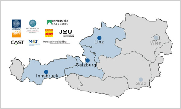 Locations of the WTZ West. Locations of the WTZ West.